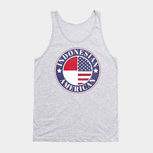 Proud Indonesian-American Badge - Indonesia Flag Tank Top